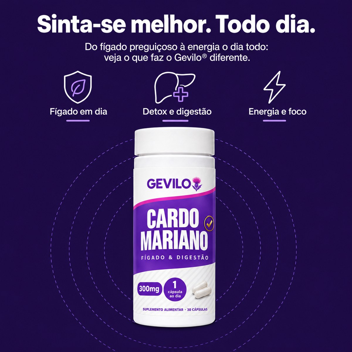 Gevilo® Cardo-Mariano Fígado & Digestão – imagem 2